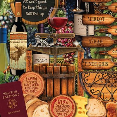 Image showing  1,000 pc. Wine Trail by Kate Ward Thacker Jigsaw Puzzle, 24 in. x 30 in.