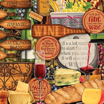 Image showing  1,000 pc. Wine Trail by Kate Ward Thacker Jigsaw Puzzle, 24 in. x 30 in.