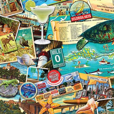 Image showing  1,000 pc. Key West by Kate Ward Thacker Jigsaw Puzzle, 24 in. x 30 in.