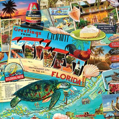 Image showing  1,000 pc. Key West by Kate Ward Thacker Jigsaw Puzzle, 24 in. x 30 in.