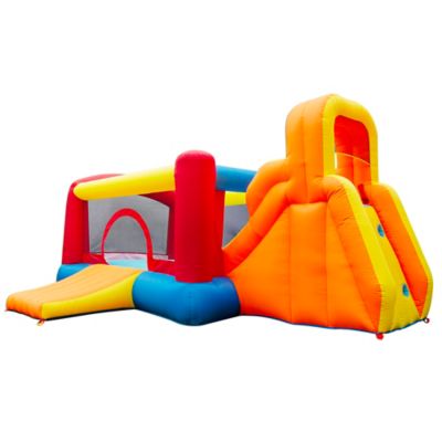 Banzai Inflatable Double Slide Bouncer Outdoor Toy, Climb and Slide, Big Bounce
