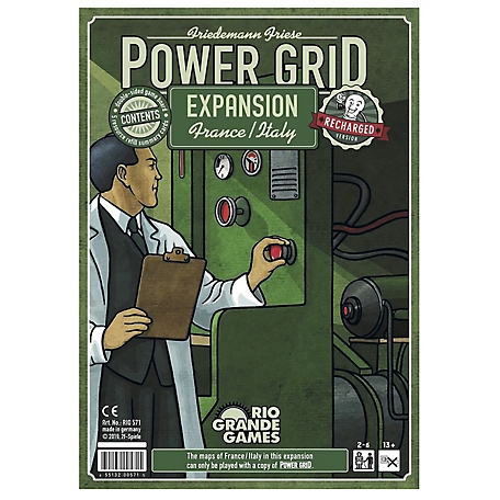 Rio Grande Games Power Grid: France/Italy Expansion Economic Board Game Expansion, For Power Grid and/or Power Grid: Recharged