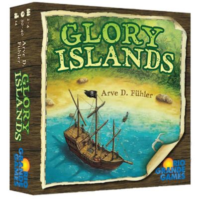 Rio Grande Games Glory Islands Pirate Adventure Board Game, For Ages 14+, 2-4 Players, 30-60 Minute Game Play