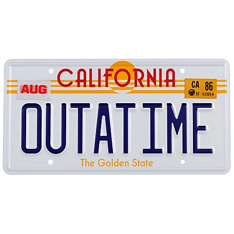 Doctor Collector Collectable Outatime Back to the Future License Plate Replica
