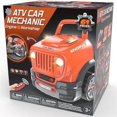 Image showing  ATV Car Mechanic Engine Workshop, Orange, Cool Take Apart and Rebuild Engine, Remote Car Key