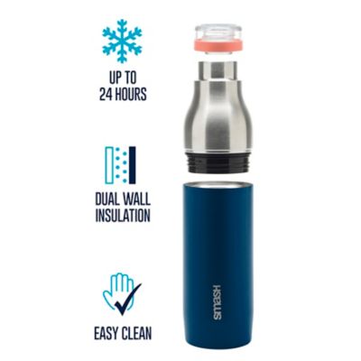 Image showing  Bento Switch Up Leakproof Insulated Lunch Box with Bottle and Adjustable Dividers, Navy