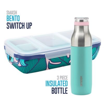 Image showing  Bento Switch Up Leakproof Insulated Lunch Box with Bottle and Adjustable Dividers, Tropical