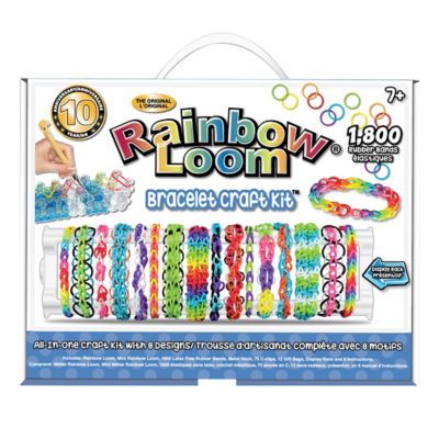 Cra-Z-Art: DIY Bracelet Loom Kit, 2200 Latex Free Color Bands, 6 Row Loom,  Ages 8+ 