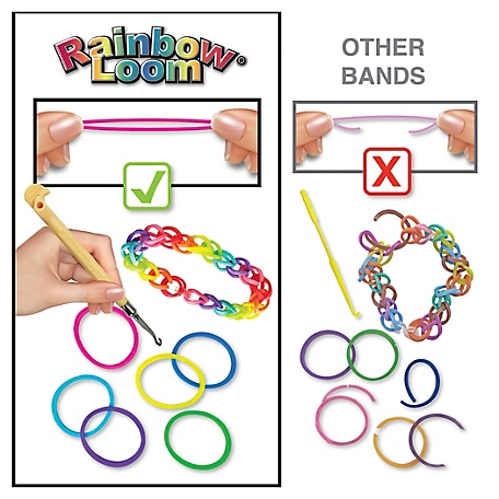 Rainbow Loom Bracelet-Making Kit with 600 Premium Rubber Bands, Boys and  Girls, Child, Ages 7+