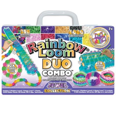  MEGA Combo Set, Features 7000+ Colorful Rubber Bands, 2  Step-by-step Bracelet Instructions, Organizer Case, Great Gift For Kids 7+  To Promote Fine Motor Skills