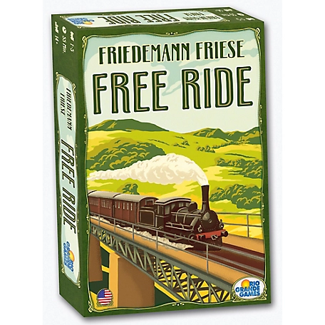 Rio Grande Games Free Ride Railroad Strategy Board Game, For Ages 14+, 1-5 Players, 55 Minute Game Play