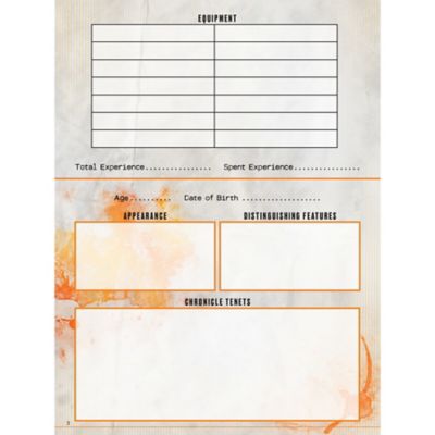 Image showing  Hunter The Reckoning 5th Edition Roleplaying Game Character Journal, Hardback