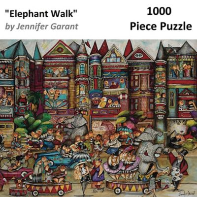 Image showing  1,000 pc. Elephant Walk by Jennifer Garant Jigsaw Puzzle, 24 in. x 30 in.