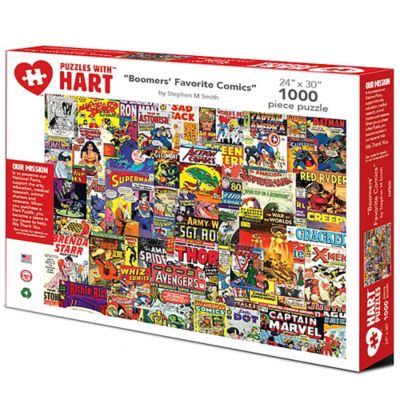 Hart Puzzles 1,000 pc. Boomers' Favorite Comics by Steve Smith Jigsaw Puzzle, 24 in. x 30 in.