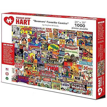 Hart Puzzles 1,000 pc. Boomers' Favorite Comics by Steve Smith Jigsaw Puzzle, 24 in. x 30 in.