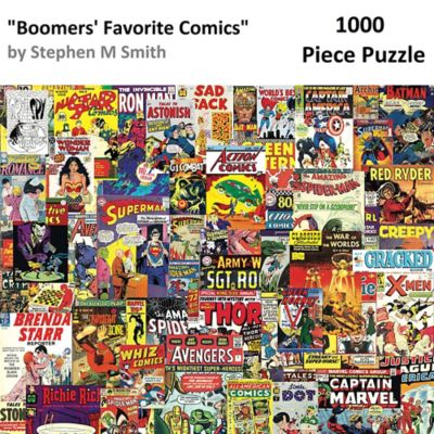 Image showing  1,000 pc. Boomers' Favorite Comics by Steve Smith Jigsaw Puzzle, 24 in. x 30 in.