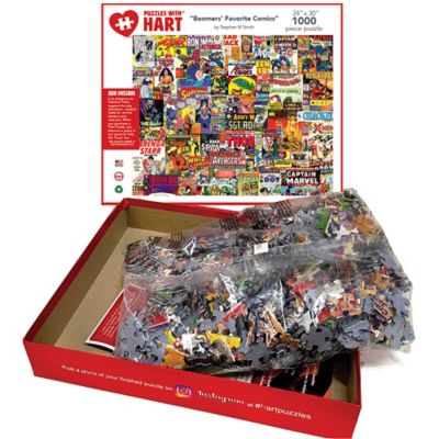 Image showing  1,000 pc. Boomers' Favorite Comics by Steve Smith Jigsaw Puzzle, 24 in. x 30 in.