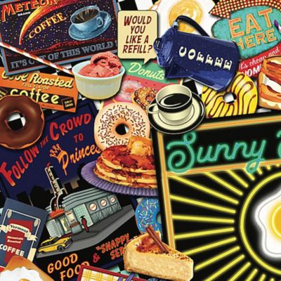 Image showing  1,000 pc. Boomer's Favorite Diners by Kate Ward Thacker Jigsaw Puzzle, 24 in. x 30 in.