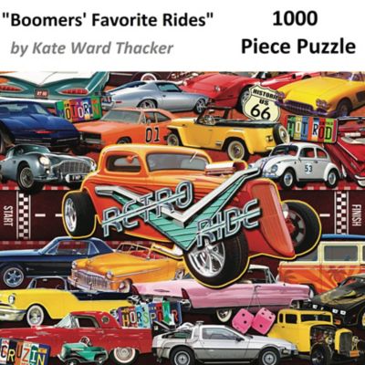 Image showing  1,000 pc. Boomer's Favorite Rides by Kate Ward Thacker Jigsaw Puzzle, 24 in. x 30 in.
