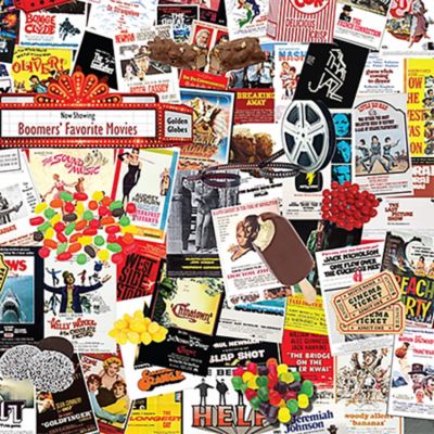 Image showing  1,000 pc. Boomers' Favorite Movies by Steve Smith Jigsaw Puzzle, 24 in. x 30 in.