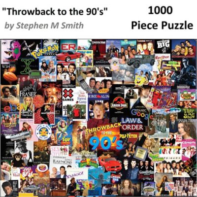 Image showing  1,000 pc. Throwback 90s by Steve Smith Jigsaw Puzzle, 24 in. x 30 in.