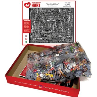 Image showing  1,000 pc. Task Word Cloud by O W Lawrence Jigsaw Puzzle, 24 in. x 30 in.