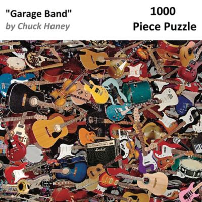 Image showing  1,000 pc. Garage Band by Chuck Haney Jigsaw Puzzle, 24 in. x 30 in.