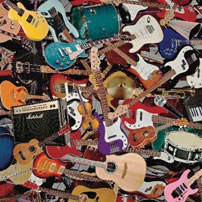 Image showing  1,000 pc. Garage Band by Chuck Haney Jigsaw Puzzle, 24 in. x 30 in.