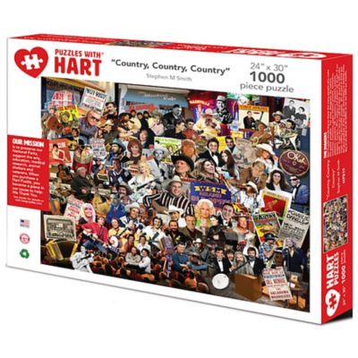 Hart Puzzles 1,000 pc. Country by Steve Smith Jigsaw Puzzle, 24 in. x 30 in.