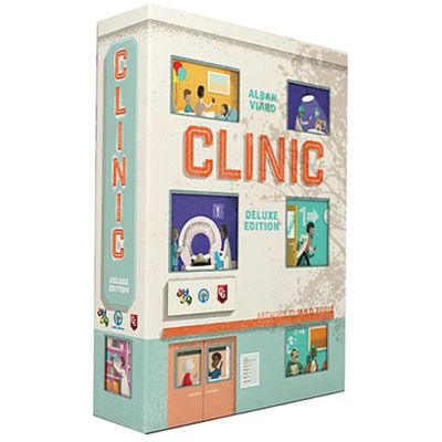 Capstone Games Clinic Deluxe Tile Placement Strategy Board Game, 1-4 Players, For Ages 12+
