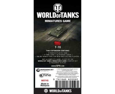 Image showing  World of Tanks: Soviet T-70 Expansion Miniatures Game, Wave 6 Tank