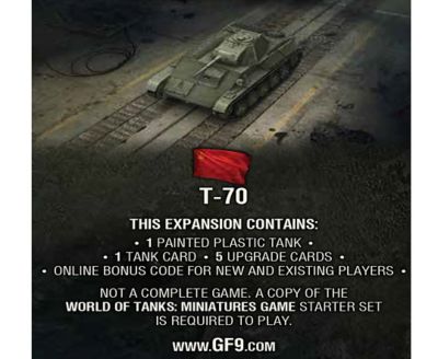 Image showing  World of Tanks: Soviet T-70 Expansion Miniatures Game, Wave 6 Tank
