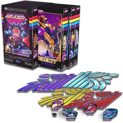Image showing  Lazer Ryderz 80's Retro Style Racing Board Game, 2-4 Players, 30-45 Minute Game Play, For Ages 14+