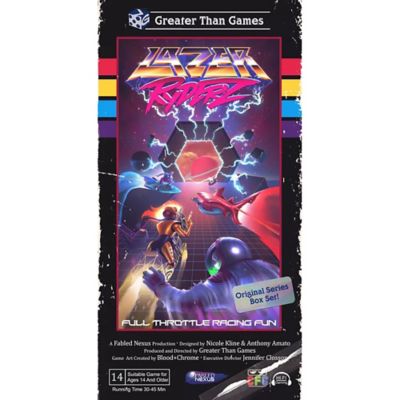 Image showing  Lazer Ryderz 80's Retro Style Racing Board Game, 2-4 Players, 30-45 Minute Game Play, For Ages 14+