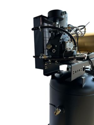 Image showing 2 th Industrial Gold 10 HP 30 gal. Horizontal Air and Oil Cooler, 208 to 230V, 3 Phase, 40 CFM at 150 PSI
