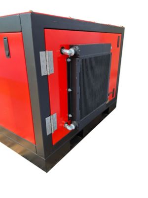 Image showing  7.5 HP Enclosed Rotary Screw Air Compressor/Oil Cooler, 208 to 230V, 1 Phase, 28 CFM at 150 PSI