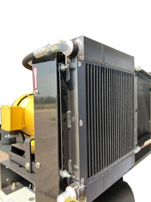 Image showing  10 HP 80 gal. Vertical Rotary Screw Air Compressor/Oil Cooler, 208 to 230V, 3 Phase, 40 CFM