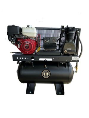 Industrial Gold 13 HP 30 gal. Horizontal Air Compressor and Generator, 175 PSI, 110V/240V, 1 Phase, 60 Hz