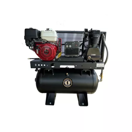 Industrial Gold 13 HP 30 gal Horizontal Air Compressor and Generator 175 PSI 110 V/240 V Single Phase 60 Hz Stationary Air Compressors