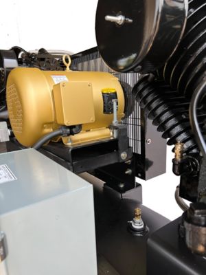 Image showing  7.5 HP 120 gal. Duplex Reciprocating Air Compressor, 208 to 230V, 1 Phase, 60 Hz