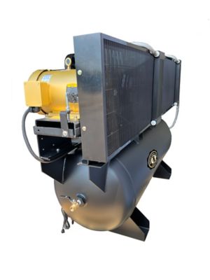 Image showing  7.5 HP 120 gal. Reciprocating Duplex Air Compressor, 460 to 480V, 3 Phase, 60 Hz