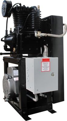 Image showing  10 HP Cube Air Compressor, 208 to 230V, 3 Phase, 60 Hz, 28 CFM at 175 PSI