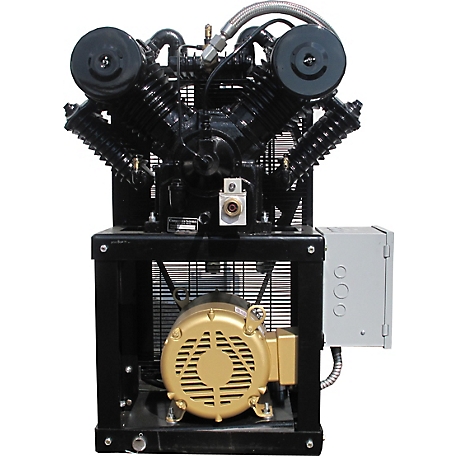 Industrial Gold 10 HP Cube Air Compressor, 208 to 230V, 3 Phase, 60 Hz, 35 CFM at 175 PSI