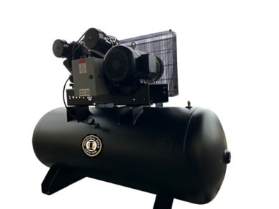 Image showing  10 HP 120 gal. Horizontal Air Compressor, 208 to 230V, 3 Phase, 60 Hz, 35 CFM at 175 PSI