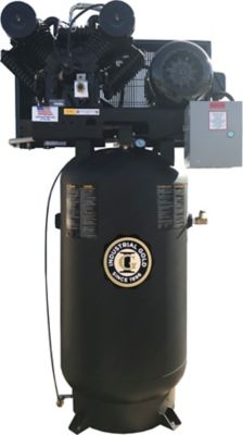 Industrial Gold 7.5 HP 80 gal. Vertical Air Compressor, 208 to 230V, 1 Phase, 60 Hz, 28 CFM