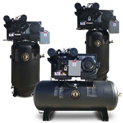 Image showing  7.5 HP 80 gal. Vertical Air Compressor, 175 PSI, 208V/230V, 1-Phase, 60 Hz, 28 CFM
