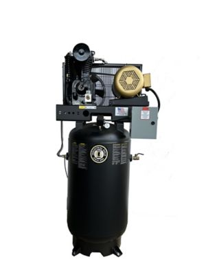 Industrial Gold 7.5 HP 80 gal. Rotary Screw Vertical Air Compressor, 208 to 230V, 3 Phase, 60 Hz, 24 CFM