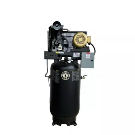 Industrial Gold 7.5 HP 80 gal 3-Phase Vertical Rotary Screw Air Compressor 208/230 V 60 Hz 24 CFM Rotary Screw Air Compressors