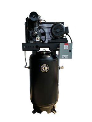 Industrial Gold 7.5 HP 80 gal. Vertical Air Compressor, 208 to 230V, 1 Phase, 60 Hz, 24 CFM