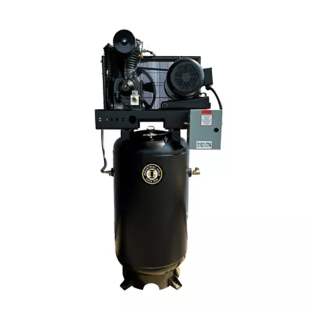 Industrial Gold 7.5 HP 80 gal Vertical Air Compressor 208 to 230 V Single Phase 60 Hz 24 CFM Stationary Air Compressors